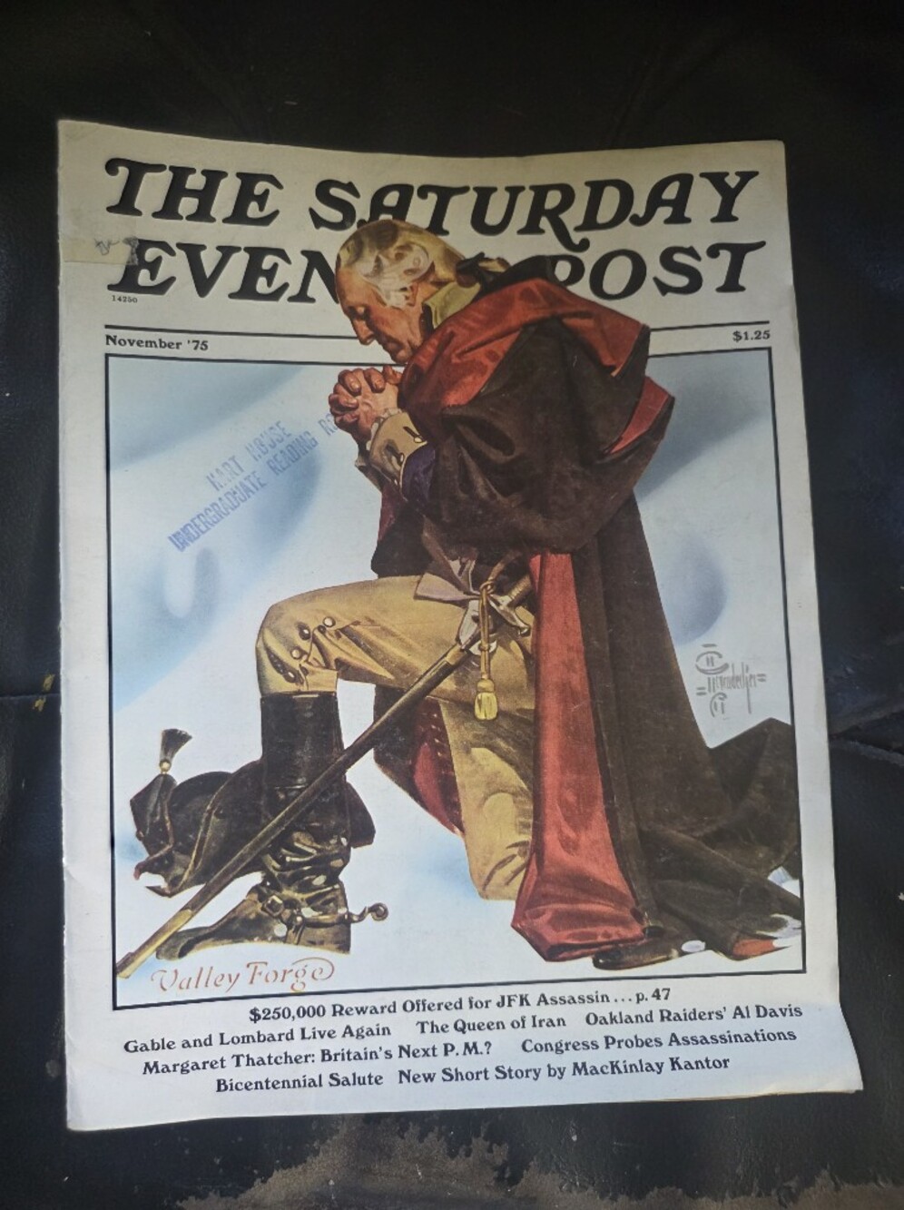 The Saturday Evening Post Magazine JFK Assassination November 1975 magazine